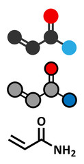 acrylamide molecule, polyacrylamide building block.