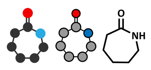 Caprolactam, the building block of Nylon-6 (polycaprolactam)