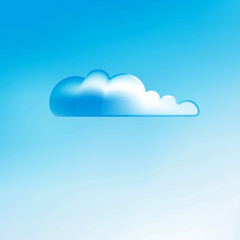 Cloud vector background