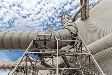 Pipes for air purification at the metallurgical plant 