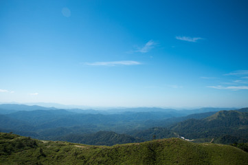 Trail route in scenic destination in Kanchanaburi, Thailand