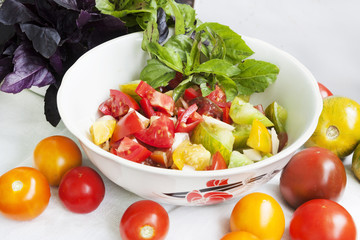 tomatoes and lettuce