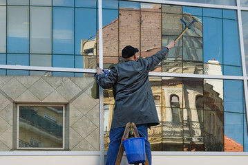 Spiegelglas Fensterputzer