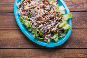 eel and shrimp salad