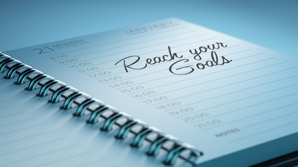 Obraz premium Closeup of a personal calendar setting an important date represe