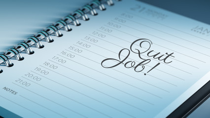 Closeup of a personal calendar setting an important date represe