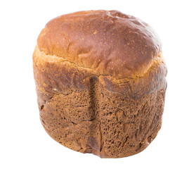  Homemade bread  isolated on white background