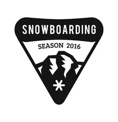 Ski resort logo emblems, labels badges vector elements