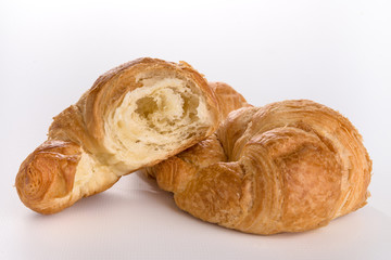 Fresh and tasty croissants