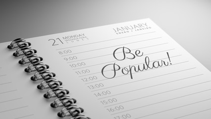 Obraz premium Closeup of a personal calendar setting an important date represe
