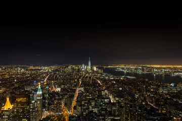 Fotobehang Manhattan night view from Empire State Building © Xueheng Wan