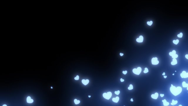 パーティクルカーテン ハート particle curtain hearts