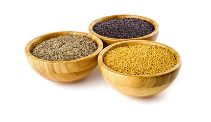 Organic cumin and mustard seed varieties