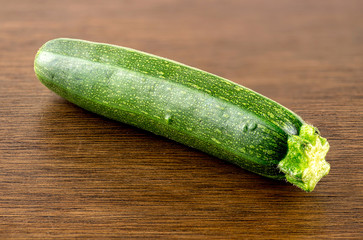 Tasty green courgette baby