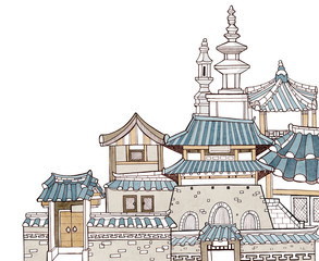 Korean traditional houses