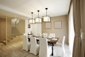 Elegant house interiors, Dining Room