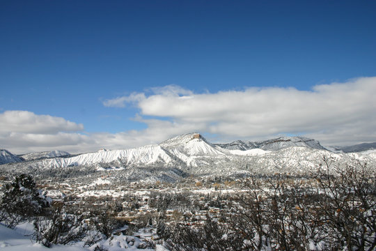 Durango Colorado Snowy Mountains