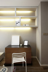  Elegant house interiors,Workplace in room