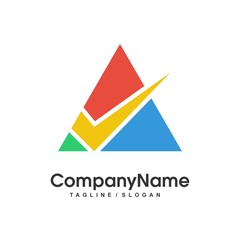 triangle vector logo icon