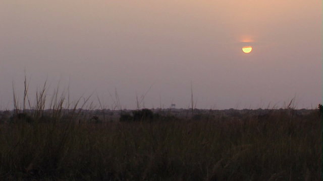 A sunset in Africa.