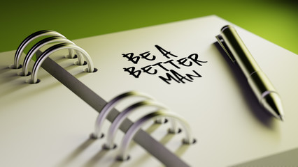 Closeup of a personal agenda setting an important date writing w