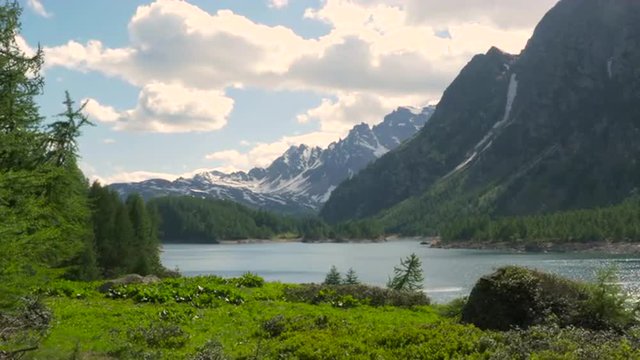 Mountain landscape at Alpe Devero in Devero Valley, Piemonte, Italy