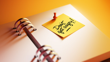 Closeup Yellow Sticky Note paste it in a notebook setting an app