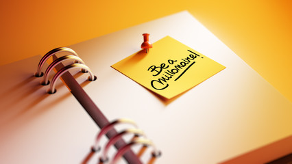 Closeup Yellow Sticky Note paste it in a notebook setting an app