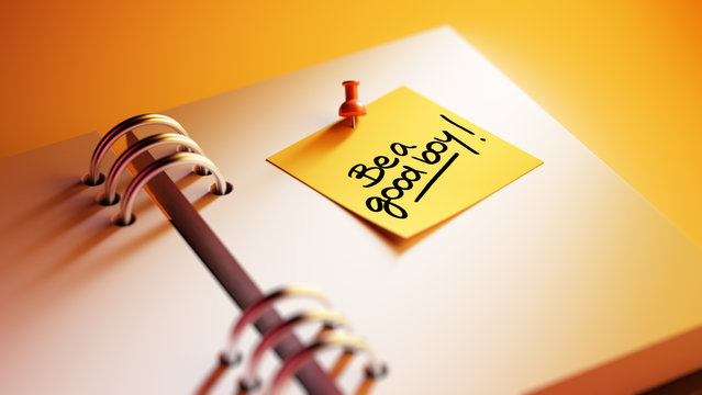 Closeup Yellow Sticky Note paste it in a notebook setting an app