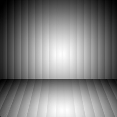 Striped Floor and wall background illustration in grey 