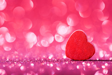 Fototapeta premium Valentine Heart on Abstract Background