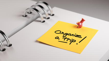 Closeup Yellow Sticky Note paste it in a notebook setting an app