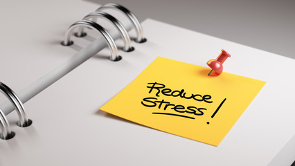 Closeup Yellow Sticky Note paste it in a notebook setting an app