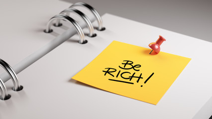 Closeup Yellow Sticky Note paste it in a notebook setting an app