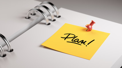 Closeup Yellow Sticky Note paste it in a notebook setting an app