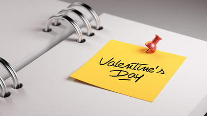 Closeup Yellow Sticky Note paste it in a notebook setting an app