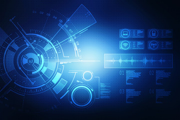 Obraz premium Background conceptual image of digital 3d icons