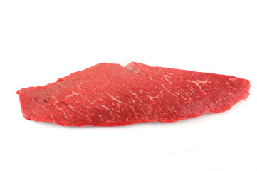 fresh beef on white background