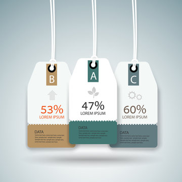infographics Modern business style options banner. Vector illust