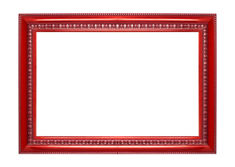 Red frame isolated on white background