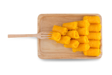 Thai Traditional Dessert, (Foi Thong)