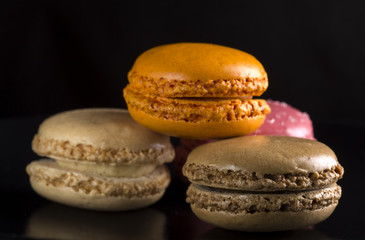 French colorful macaroons