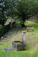 Fountain and steps