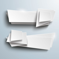 White Vector Banners Side 2 Options