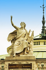 Fototapeta na wymiar statue in honor of Franz Joseph in Vienna, Austria