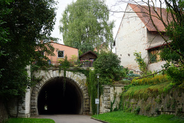 Tunel and houses