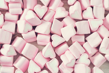 heart-shaped marshmallows