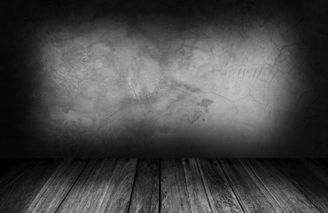 interior room with gray stone wall