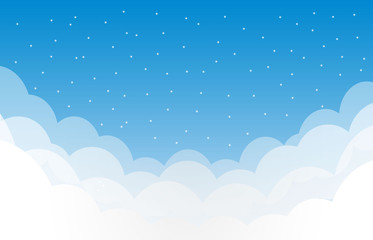 Blue sky with clouds