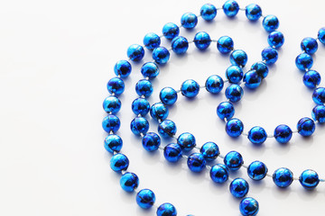 blue bead isolated on white